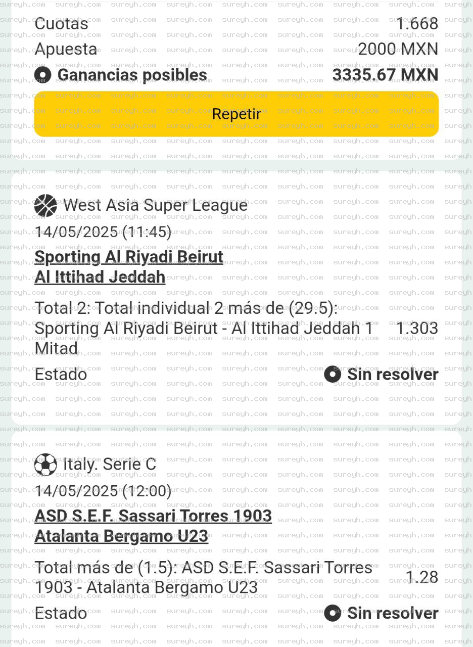 Apuesta de hoy